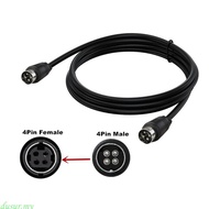 dusur7 4Pin DIN Connectors Cable 4 Pin DIN Male to Male Adapter Extension Cable for DVR Digital Vide