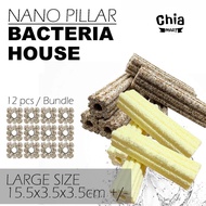 【12 Pcs/set】Aquarium Filter Media Nano Pillar Bacteria House/ Far Infrared/ Nano Quartz 纳米细菌屋