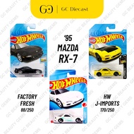 Hot Wheels 95 Mazda RX-7 | Yellow/Black/White