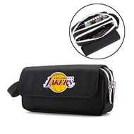 NBA Lakers Warriors FIBA Basketball World Cup multifunctional children's pencil flipped pencil case 