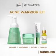 Bio Beauty Lab Acne Warrior Kit Moisturizer Acne | Acne Facial Cleanser | Acne Spot Gel reduces in 5