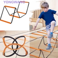 YONGWANG Agile Ladder, Orange Instant Set-up Soccer Speed Ladder, Durable Carbon Steel Foldable Mult