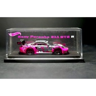 Hot Wheels Rexy Porsche 911 GT3 R (992) Nardo Gray / Pink Floro CUSTOM MADE