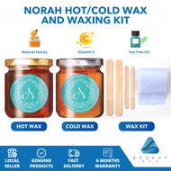 Norah Wax Organic Hair Removal Kit – Hot & Cold Wax for Smooth Skin | Eco-Friendly & Convenient Hair