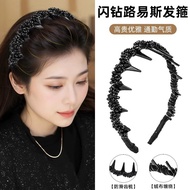 Flashing Diamond Louis Princess Paris Headband Female Headband Face Wash Headband High Skull Top Ant