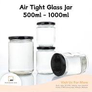 500ml 730ml 1000ml Air Tight Glass Bottle, Jam, Honey Bottle, Bird's Nest Glass Bottle, Sambal Bottl