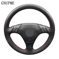 GNUPME DIY Black Steering Wheel Cover Hand-Stitched Artificial Leather Car Steering Wheel Cover for BMW E36 E46 E39