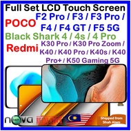 LCD For XIAOMI POCO F2 Pro/F3/F3 Pro/F4/F4 GT/F5  Black Shark 4/4s/4Pro Redmi K30 Pro/K40/K40Pro/K40