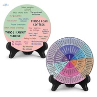 Control Therapy Office Desk Decor Feelings Wheel Chart Mental Health Feelings