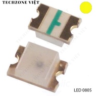 [50 Pieces]- Yellow LED 0805 Harvatek TechZone Viet Transparent SMD Stickers