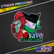 Save Palestine Sticker Printing Logo Struggle Gaza Sticker Palestine State