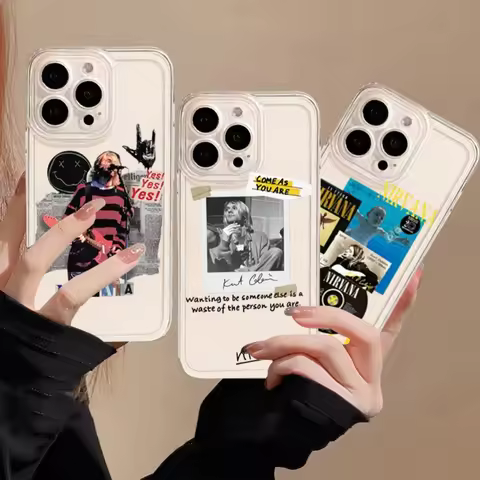 Famous N-Nirvana Band Phone Case For Samsung Galaxy A04 A04E A03S A10 A11 A31 A22 A7 A51 A71 M54 M23