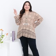 Df105 >> Women's Jumbo Batik Blouse 3870 & 3872, Ld 125, 135, 145 Cm Modern Batik Kebaya Blouse/