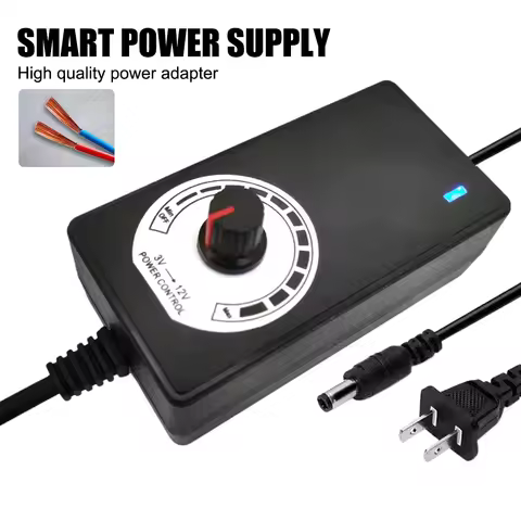 Universal 220V To 12 V Volt Adapter Power Supply Adapter Adjustable AC To DC Power Supply 3V 5V 6V 9