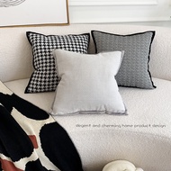Retro Houndstooth Pillowcase Nordic ins Style Sofa Living Room Car Pillow Bedside Cushion Back ins S