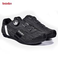 New Flying Fabric Night Reflective Non Locking Cycling Shoes+Knob Buckle Road Mountain Bike Shoes