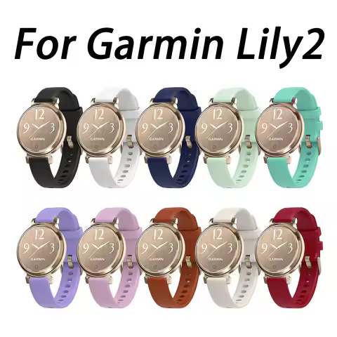 Silicone Band for Garmin Lily 2 Acitve Silicone Sport Band Strap for Garmin Lily 2 watch