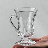 Glass Water Glass Iced Coffee Glass Cocktail Glass with Handle Latte Irish Coffee Glass Mulled Wine 