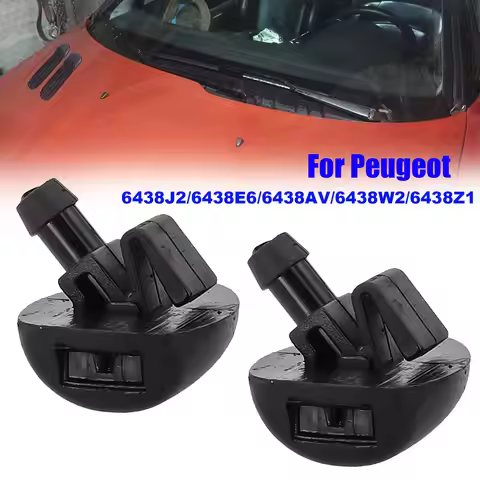 6438J2 6438E6 6438AV 6438W2 6438Z1 For Peugeot 206 407 Citroen C2 C5 Front Windshield Washer Nozzles