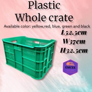 Heavy duty plastic whole crates fruit crates stackable multipurpose crate