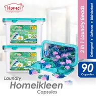 Homeikleen 3-In-1 Laundry Capsule (90 Pod/3 Boxes)/Laundry Soap Capsule/Laundry