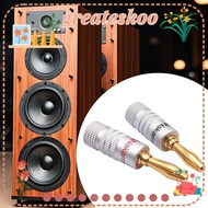 GREATESKOO Musical Sound Banana Plug, Black&amp;Red  Nakamichi Banana Plug, Speaker Plugs 4MM Speakers Amplifier for Speaker Wire 4MM Banana Connector Banana Connectors Plugs Jack