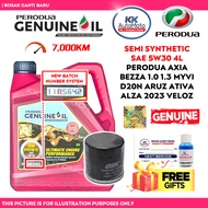 Genuine Semi Synthetic Engine Oil 5W30 5W-30 4L Perodua Axia Bezza 1.0 1.3 Myvi D20N Aruz Ativa Oil 