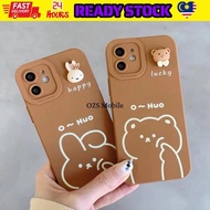 Oppo A78 5G A98 5G 3D bear rabbit camera protection soft case