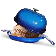 Cast Iron Dutch Oven,6 QT Bread Oven,Thick Enameled Loaf Pan with Lid,Bread Pans for Homemade Bread,