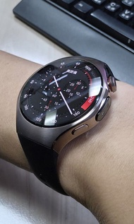Huawei Watch 5 LTE智能手錶42MM, esim可接／打電話, 黑色矽膠錶帶.