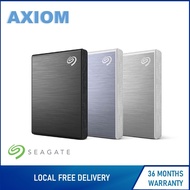 Seagate® One Touch SSD External Solid State Drive, Portable USB 3.0 for PC Laptop – Black/Silver/Blu