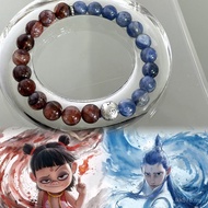 And Original Design 999 Benming Year Bead String Natural Nezha Bracelet Phoenix Ao Bing Pure Silver 