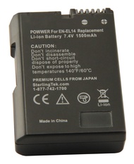 EN-EL14 EN-EL14a Battery Pack for Nikon D3200 D3400 D3500 D3300 D3100 D5100 D5200 D5500 D5600 D5300 