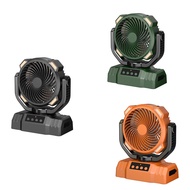 (GRSU) Hanging and Standing Dual-Purpose Camping Fan with Light Large Capacity Long Battery Life Cam