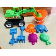Toy Car Backhoe Sand Bucket Beach Toys Children's Scoop Mixed Colors