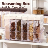 Jar Spice Set Seasoning Spice Storage Spice Jar Seasoning Spice Bottle Set Spice Jar Box (1 In 6)