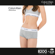 CALVIN KLEIN กางเกงชั้นในผู้หญิง Modern Cotton ทรง Boy Short รุ่น F3788 020 - สีเทาอ่อน