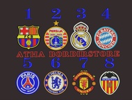 Patch Bordir Logo bola/ Club Sepakbola
