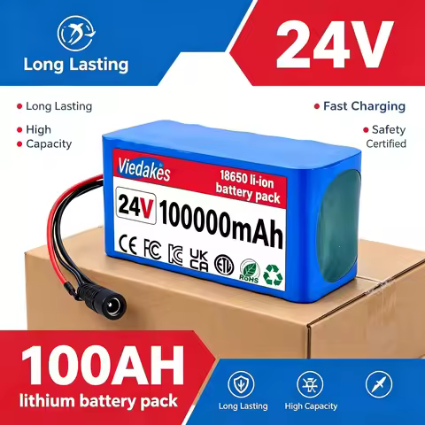 High Quality 7S3P 24V Lithium Battery 100Ah Large Capacity, 4000+ Cycles, for 24V equipment Wheelcha
