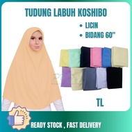 Tudung Labuh (Koshibo) 11 Warna ( BIDANG 60 )