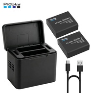 1150mAh PG1050 Battery + USB-C Charging Case for AKASO EK7000/Brave 4/V50X/Apexcam/COOAU/Dragon Touc