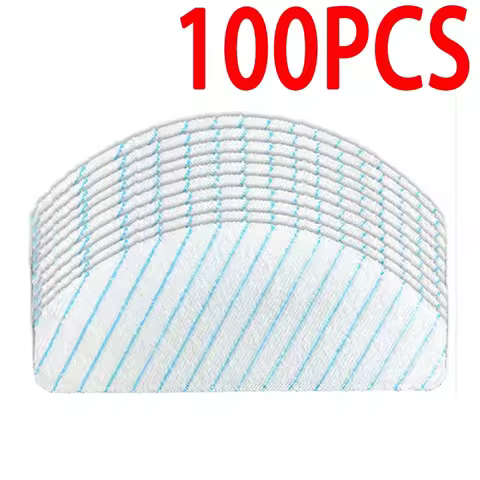 100 Pack Disposable Mop Pads for Ecovacs Deebot Ozmo T8 T8+ T8 AIVI T9 AIVI / N8 Pro / N8 Pro+ Robot