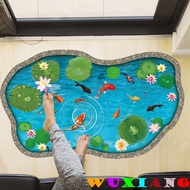 Wall Sticker Pelekat dinding hiasan Lotus kolam ikan bilik
