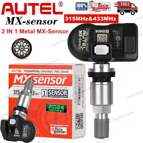 Autel TPMS Mx-Sensor 2in1 433MHZ+315 MHZ Programmable Car Tool TS501 Sensor for TS508 Tire Pressure 