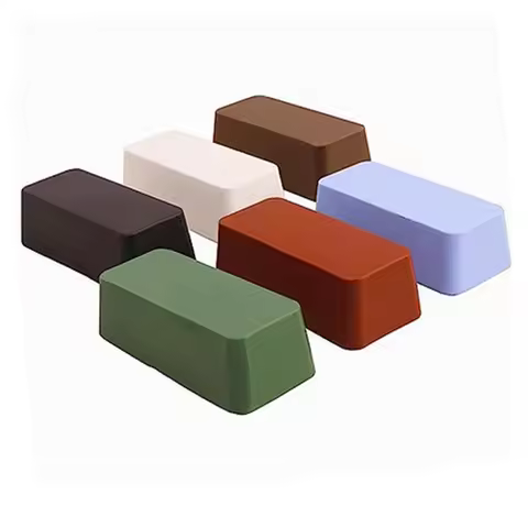 Set Stainless Steel Metal Polishing Wax Solid Polishing Paste Decontamination, Scratch Repair and Re