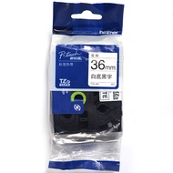 Brother TZE-221/Z231/241/251/261 6/9/12/24/36mm White Background Black Label Ribbon 1FXR