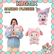 Hug Box Cute Kuromi Plushie Patung Cinamoroll Plushie Sanrio Big Plushie Anak Patung Melody Kuromi B