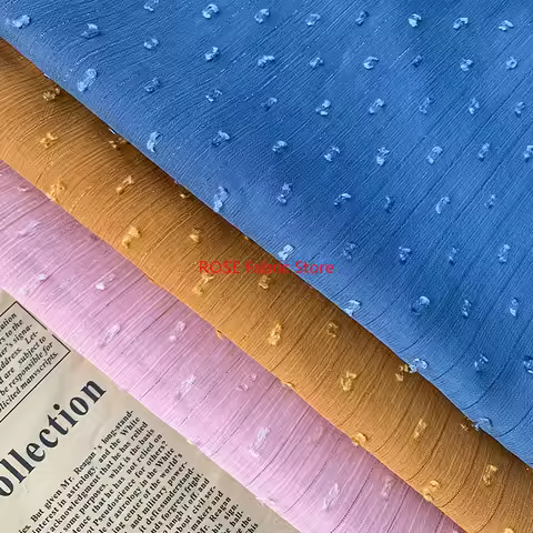 dots jacquard Chiffon fabric silver silk Polka Dots tulle fabric For Spring Dress, Girl dress, Skirt
