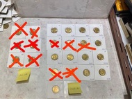 1963年/1964年香港一毫硬幣（0563 0565 A0746 A0745 A0744 A0747 A0746 A0761 A0763 A0762 A0760 A0759 A0758 A0757 