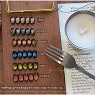 燕翎 adhere Cat's Eye Gel Nail Polish 燕翎  Adhere  中世纪猫眼 秋冬系列 咖色茶馆爆闪猫眼-12ml 甲油胶 美甲 Gel Nail Polish uv/l